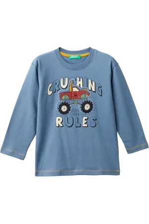 Benetton T-Shirt M/L 3EG9G10GJ, , 5 Anni Bambino