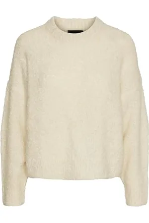 Pieces® Pcnatherine LS O-Neck Knit BC Maglione, , M Donna