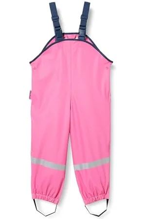 Playshoes Pantaloni fango, salopette antipioggia, fodera in pile, Pantaloni antipioggia antivento e impermeabili Unisex - Bambini e ragazzi, , 128