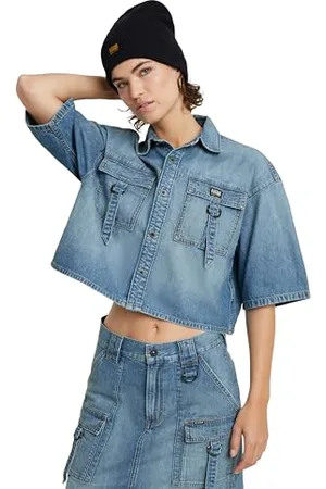 G-Star Donna Relaxed Utility Shirt, (sun faded thames D24881-D539-G341), S