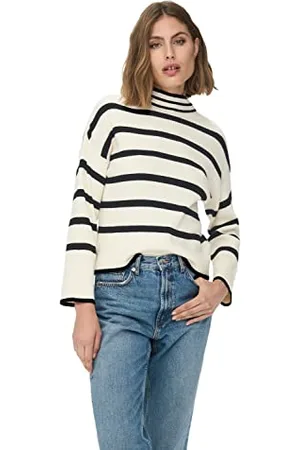 ONLY Onlibi L/S Higneck Pullover CC Knt Maglione, , M Donna