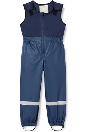 Playshoes Pantaloni fango, salopette antipioggia, fodera in pile, Pantaloni antipioggia antivento e impermeabili Unisex - Bambini e ragazzi, , 98