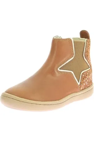 Kickers Kick Popstar, Stivaletto Bambina, Stelle Cammello, 30 EU