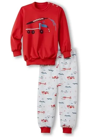 Calida Toddlers Fireman Set di Pigiama, , 80 cm Bambini e Ragazzi