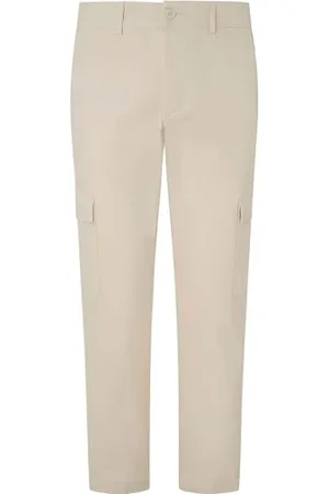 Pepe Jeans Slim Cargo Poplin Pantaloni, Beige (Ivory White), 32W Uomo