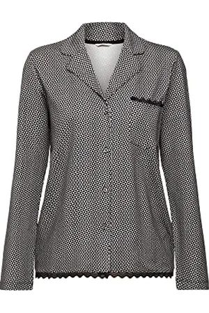 ESPRIT Maglietta in Cotone Stampata con Pizzo Parte Superiore del Pigiama, , 36 Donna