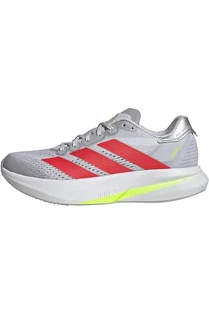 adidas Duramo Speed 2 Running Shoes, Scarpe da Corsa Donna, Dash Grey/Lucid Red/Lucid Lemon, 42 2/3 EU