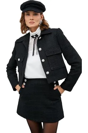 Koton Pearl Pocket Detail Buttoned Skirt Gonna, (999), 44 da Donna