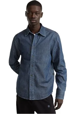 G-Star Uomo Regular Denim Shirt, (worn in sea stone D25518-D539-G893), M