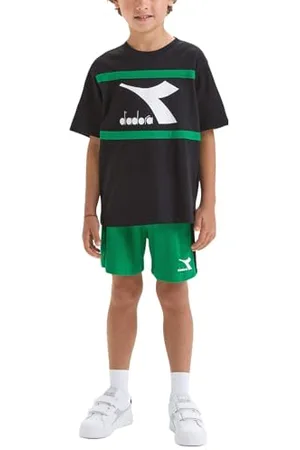 Diadora JB.Set SS Sport Art, Black, L Bambini e Ragazzi