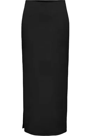 ONLY Onlsally HW Rib Maxi Slit Skirt Pnt Gonna, , S Donna