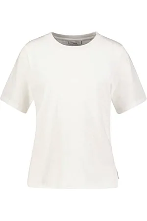 Marc O’ Polo Marc OߴPolo Denim Donna T-Shirt in Cotone bio con Scollo Rotondo, (Scandinavian White), XXL