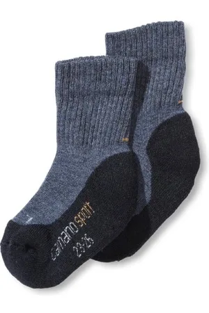 Camano Calzini, pacco da 2, bambini, (Blau (navy + jeans 04 ), 23/24 (23/26)