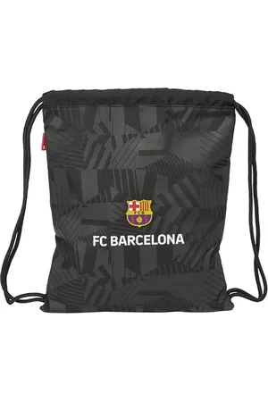 Safta F.C. Barcellona Black – Zaino per sacco sportivo, chiusura con lacci, zaino, ideale per bambini di diverse età, comodo e versatile, qualità e resistenza, 35 x 45 cm, colore ,