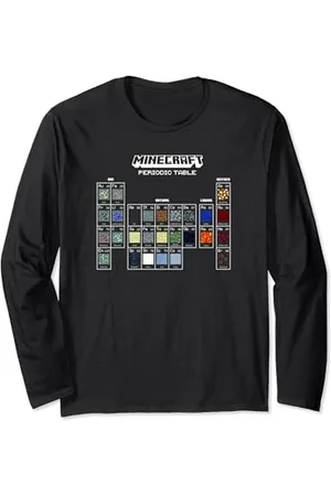 Minecraft Periodic Table Of Blocks Maglia a Manica
