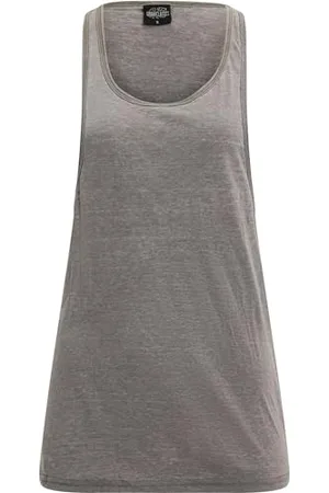 Urban classics Ladies Loose Burnout Tank Canottiera Sportiva, Grün-Oliv, S Donna