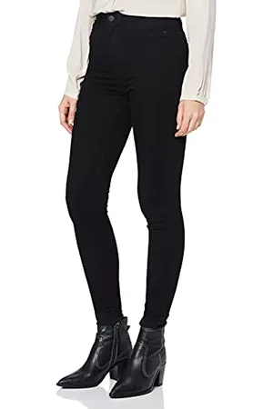 Noisy May NOS DE Nmcallie HW Skinny Jeans Vi023bl Noos, (Black Denim Black Denim), 40 /L34 (Taglia Produttore: 31) Donna