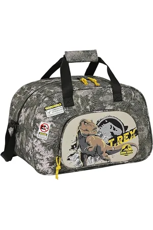 Safta JURASSIC WORLD WARNING - Borsa sportiva, zaino ideale per bambini di diverse età, comoda e versatile, qualità e resistenza, 40 x 23 x 24 cm, colore , , Estándar, Casual