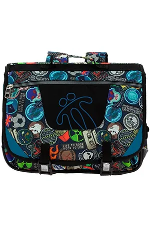 TOTTO Zaino Scuola, Modello Forbici, Portfolio Scuola, Capacità 15 Litri, 3 Scomparti, Schienale ergonomico con flusso d