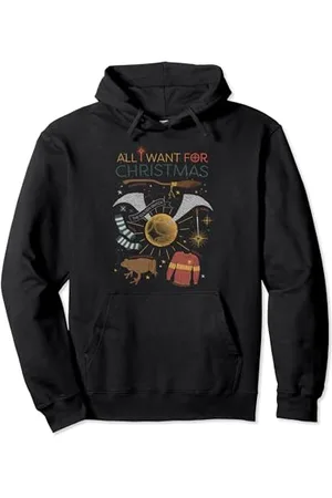 Harry Potter All I Want for Christmas! Natale Felpa con Cappuccio
