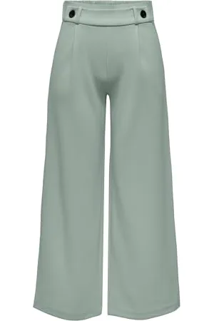 JDY Donna Pantaloni Marlene Largo Vita Elastica GEGGO Nuovi Pantaloni Culotte Flare Lunghi, Colore: , Taglia:L / 32L