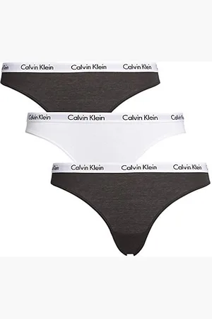 Calvin Klein BIKINI 3PK 000QD3588E, Donna, (BLACK/WHITE/BLACK), XL