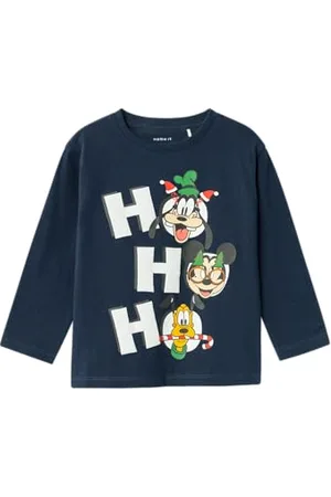 NAME IT NMMSILAS Mickey LS NREG Top Box WDI, Maglia a Maniche Lunghe Bambino,