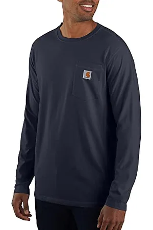 Carhartt Maglietta da Lavoro da Uomo Force Relaxed Fit Midweight con Tasca, , XXL