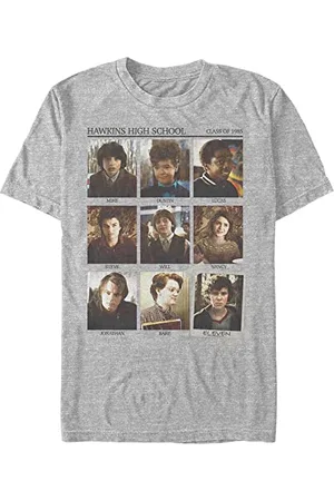 Stranger Things Hawkins Maglietta a Maniche Corte T-Shirt, , M Uomo