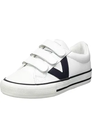 victoria Sneaker TRIBU Effetto Pelle con Logo Contrasto E Chiusura A Strappo Blanco 36