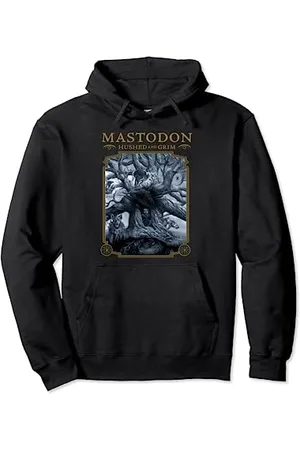 Mastodon Hushed and Grim Cover Tracklist Back Print Felpa con Cappuccio
