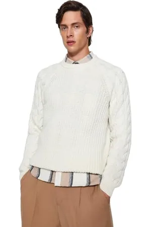 Trendyol Man Regular Fit Basic Crew Neck Knitwear Sweater Maglione, , S Uomo
