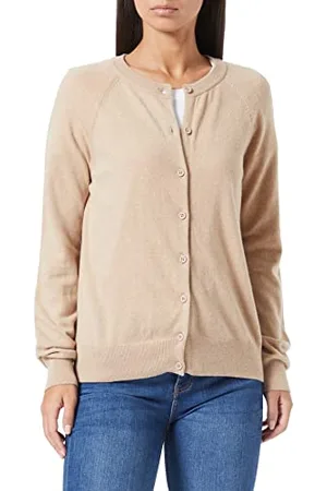 Benetton Maglione cardigan 1035E5600 Donna, Rosa Pallido 994, L