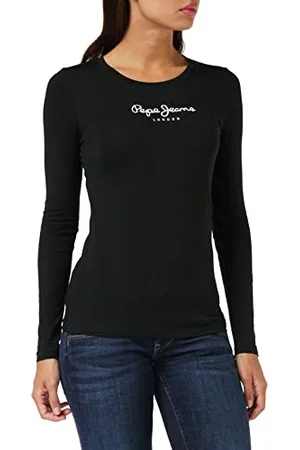 Pepe Jeans New Virginia LS, Maglia Donna, (Black 999), M