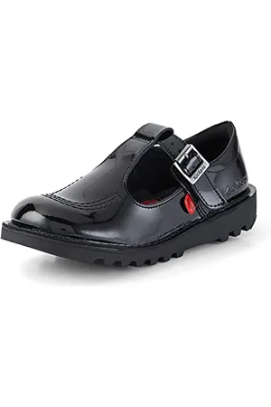 Kickers Kick T Patent Junior, Sandali Unisex - Bambino, (black/black), 32