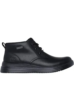 Skechers Hands-Free Slip-ins Proven Conklin, Stivaletto Uomo, Black Leather, 41.5 EU