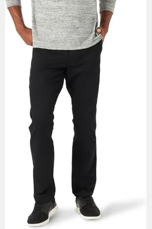 Lee Extreme Motion Flat Front - Pantaloni da Uomo con conicità Rilassata, Colore , 38W x 30L, , 38W x 30L