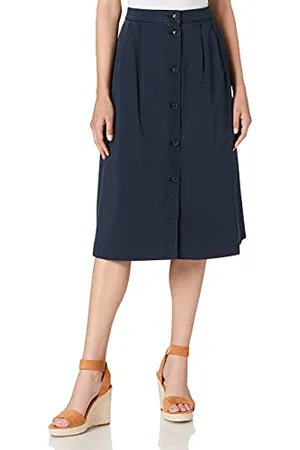 Tommy Hilfiger CO Modern Chino Midi Skirt Gonna, , 64 Donna