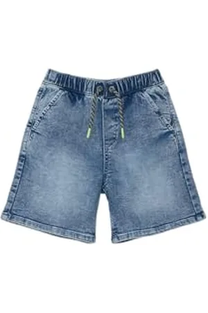 QS by s.Oliver Junior 2139944 Bermuda in Jeans con Coulisse, , 116 cm Bambino