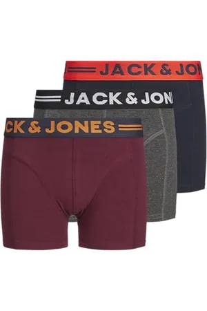 JACK & JONES Jaclichfield Jr Trunks 3 Pack, Boxer Bambini e ragazzi, , 164