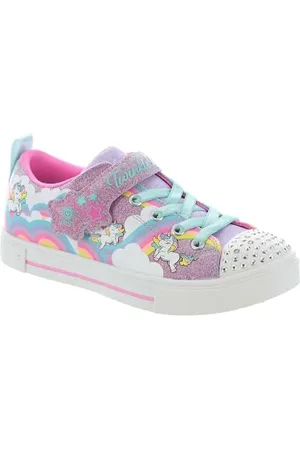 Skechers Twinkle Toes, Sneaker, Lavender Synthetic/Multi Trim, 43 EU