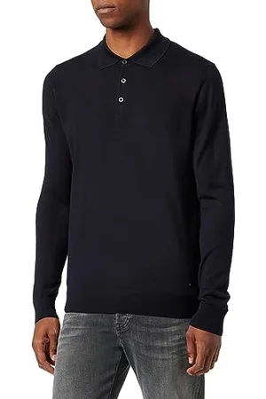 Bugatti 7100-45540 Maglione Girocollo, Marine-390, M Uomo