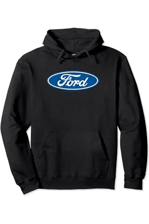 Tom Ford Logo ovale blu invecchiato Felpa con Cappuccio