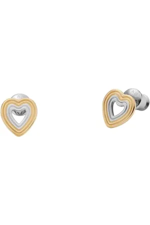 Skagen Orecchini da donna in acciaio inossidabile o semi-preziosi con chiusura a scatto sul retro