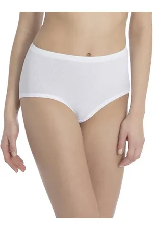 Calida Midislip Cotton 2:2 Slip in Vita, (Weiß (Weiss 001), Taglia Produttore: 42 Donna