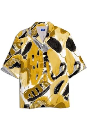 JACK&JONES JUNIOR Jorjeff Gallery AOP Resort Shirt S Jnr Camicia a Maniche Corte, , 14 Anni Bambini e Ragazzi