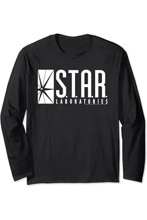 DC Comics Originals Flash Star Labs Logo White Maglia a Manica