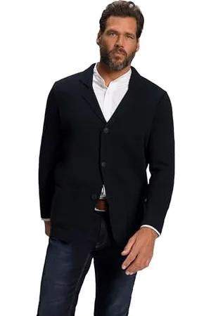 JP 1880 Stricksakko, Flexnamic, Milano-Strick, Reverskragen, bis 8 XL Cardigan, , 3XL Uomo