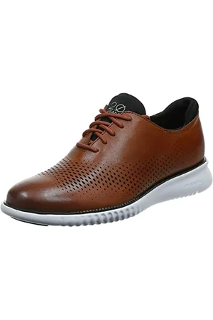 Cole Haan 2.Zerogrand Lsr Wing, Oxford Uomo, Marrone Chiaro Britannico/Avorio, 45 EU