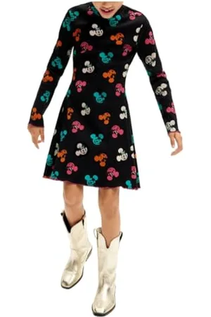 Desigual Girl Knit Dress Long Sleeve, Vestito Ragazze